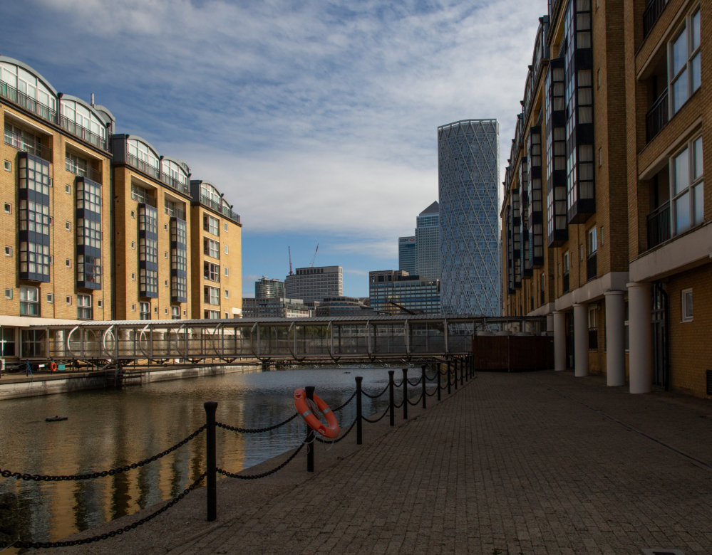 View in London's Canary Wharf